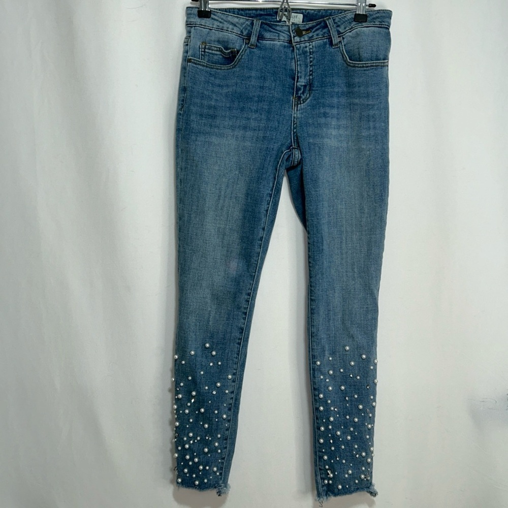 Tru‎ Luxe Jeans Blue Skinny with Embellished Details
